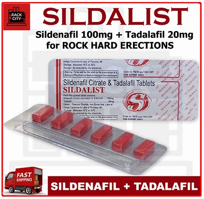 Sildalist / Viagra + Cialis - 6 бр. хапчета по 120 мг