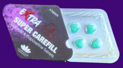 Extra Super CareFill / Cialis + Dapoxetine - 4 бр. хапчета по 100 мг