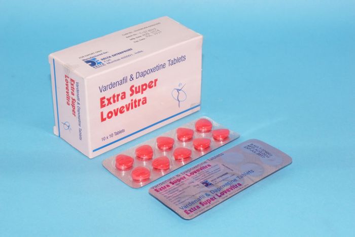 Extra Super Lovevitra - Levitra + Dapoxetine - 10 бр. хапчета по 100 мг