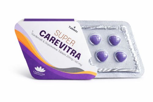 Super CareVitra / Levitra + Dapoxetine - 4 бр. хапчета по 80 мг